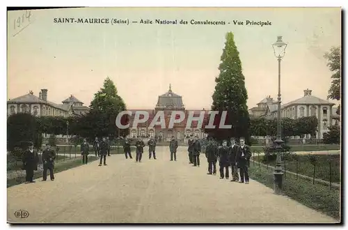 Cartes postales Militaria Saint Maurice Asile National des Convalescents Vue principale