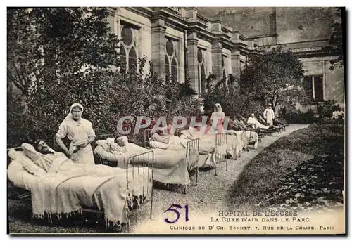 Ansichtskarte AK Militaria Hopital de l&#39Ecosse La cure d&#39air dans le parc Bonnet Rue de la Chaise Paris