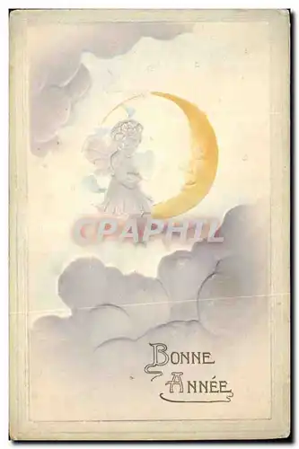 Cartes postales Fantaisie Enfant Lune