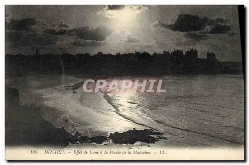 Ansichtskarte AK Lune Dinard Effet de lune a la pointe de la Malouine