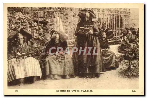 Cartes postales Folklore Scenes et types d&#39Alsace