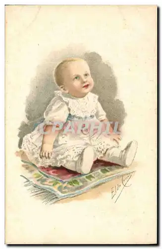 Cartes postales Fantaisie Illustrateur Enfant Bebe