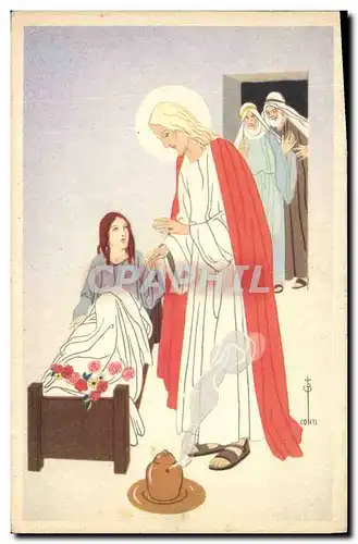 Ansichtskarte AK Fantaisie Illustrateur Christ