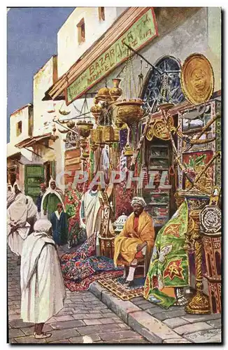 Ansichtskarte AK Fantaisie Orientalisme Bazar arabe