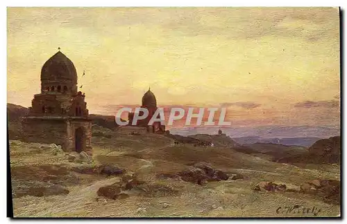 Cartes postales Fantaisie Orientalisme Wuttke Les tombeaux des califes