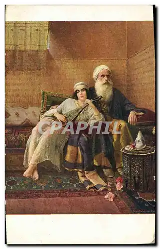 Cartes postales Fantaisie Orientalisme Ernst Sa seule joie