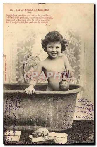 Cartes postales Fantaisie Enfant La journee de Suzette