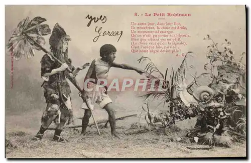 Cartes postales Fantaisie Enfant Le petit Robinson