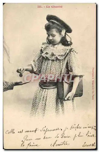 Cartes postales Fantaisie Enfant La charite