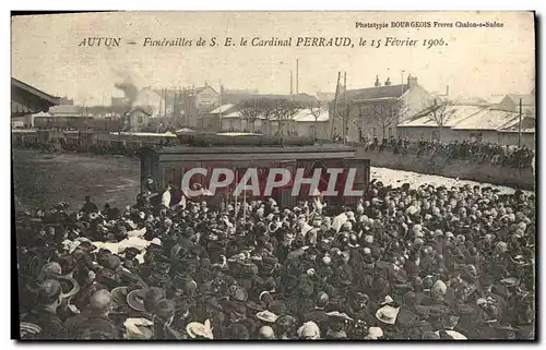 Cartes postales Autun Funerailles de SE le cardinal Perraud 15 fevrier 1906