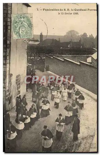 Cartes postales Funerailles de SE le cardinal Perraud 15 fevrier 1906