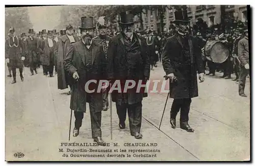 Ansichtskarte AK Funerailles de M Chauchard Dujardin Beaumetz et les representants du gouvernement