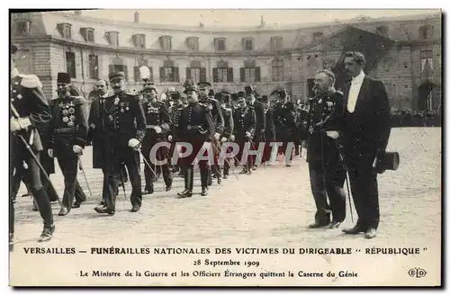 Cartes postales Versailles Funerailles nationales des victimes du Dirigeable Republique Caserne du Genie