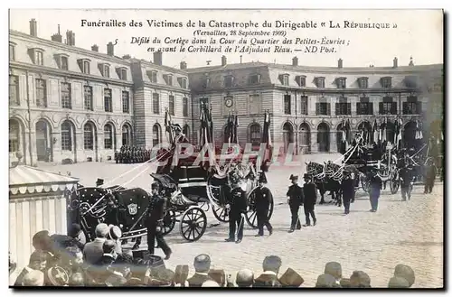 Cartes postales Versailles Funerailles nationales des victimes du Dirigeable Republique Defile du cortege