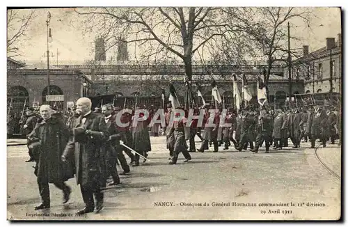 Ansichtskarte AK Nancy Obseques du general Houdaille commandant la 11eme division