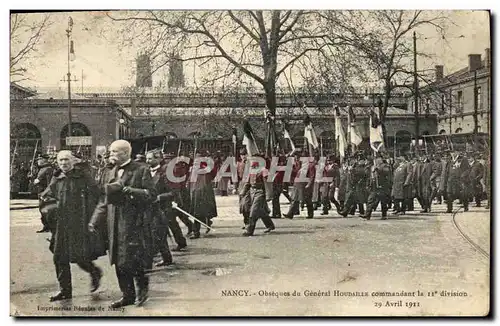 Cartes postales Nancy Obseques du general Houdaille commandant la 11eme division
