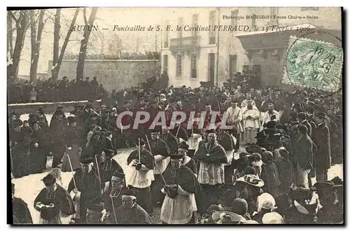 Cartes postales Autun Funerailes de St le cardinal Perraud 15 fevrier 1906