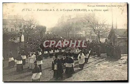 Cartes postales Autun Funerailes de St le cardinal Perraud 15 fevrier 1906