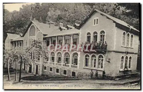 Cartes postales Militaria Eaux Bonnes L&#39hopital militaire
