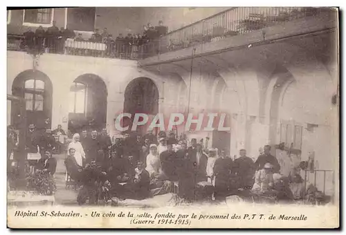 Ansichtskarte AK Hopital St Sebastien Un coin de la salle fondee par le personnel des PTT de Marseille