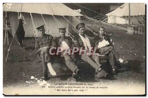 Cartes postales Militaria Braves soldats anglais