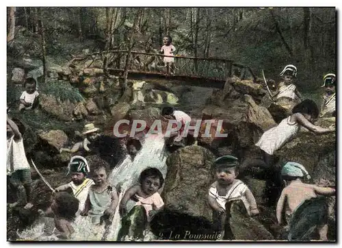 Cartes postales Fantaisie Enfant Bebe La poursuite