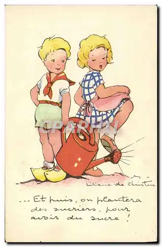 Cartes postales Fantaisie Illustrateur Enfants