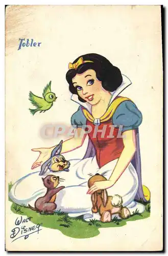 Cartes postales Fantaisie Illustrateur Walt Disney Blanche Neige et les sept nains
