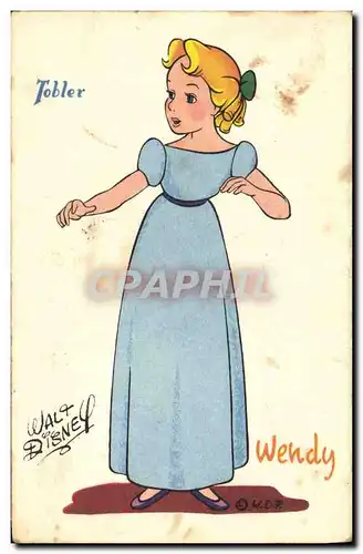 Cartes postales Fantaisie Illustrateur Walt Disney Tobler Wendy