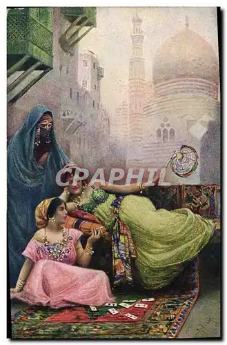 Cartes postales Fantaisie Orientalisme Femmes