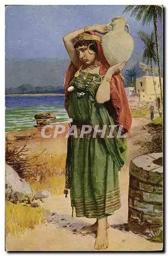 Cartes postales Fantaisie Orientalisme Porteuse d&#39eau