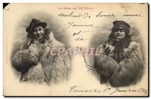 Cartes postales Fantaisie Homme La mode au 20eme