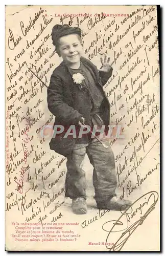 Cartes postales Fantaisie Enfant La coquetterie du ramoneur