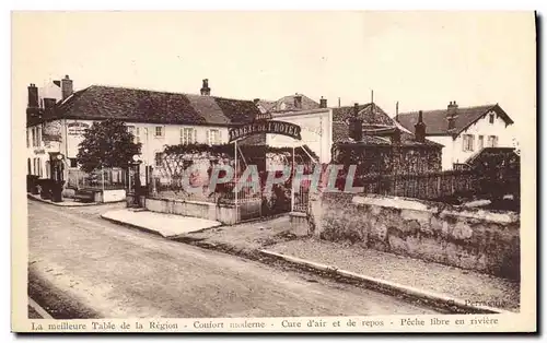 Cartes postales La meilleure table de la region Peche libre en riviere