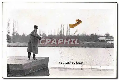 Cartes postales La peche au lance