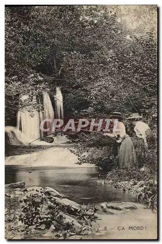 Cartes postales Femme Peche