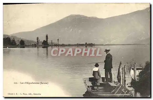 Cartes postales Lac d&#39Aiguebelette Savoie Peche