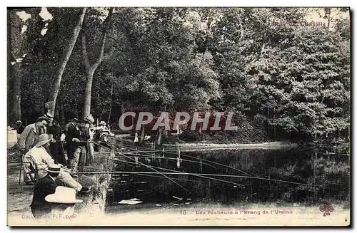 Cartes postales Peche Les pecheurs a l&#39etang de l&#39Ursine
