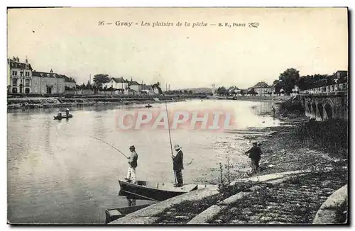 Cartes postales Peche Gray Les plaisirs de la peche