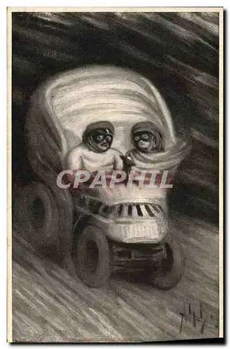 Cartes postales Mort Crane Automobile