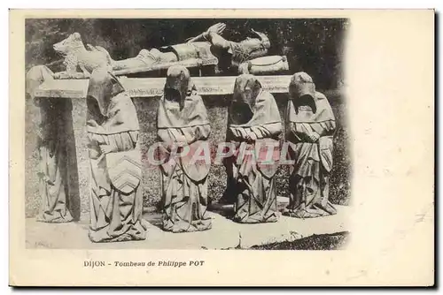 Cartes postales Mort Dijon Tombeau de Philippe Pot
