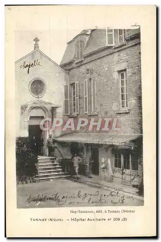 Cartes postales Sante Militaria Tannay Hopital auxiliaire 209