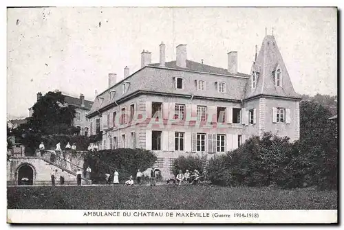 Cartes postales Sante Militaria Ambulance du chateau de Maxeville