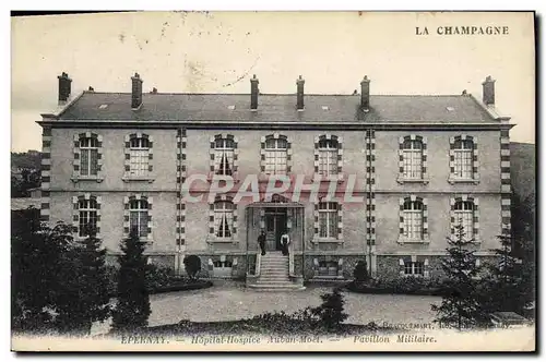 Ansichtskarte AK Sante Militaria Epernay Hopital Hospice Auban Moet Pavillon Militaire
