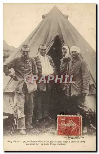 Ansichtskarte AK Sante Militaria Prisonniers allemands blesses soignes dans le camp francais par la Croix rouge A