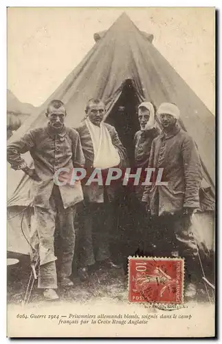 Cartes postales Sante Militaria Prisonniers allemands blesses soignes dans le camp francais par la Croix rouge A