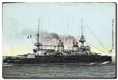 Cartes postales Bateau Le Gaulois Cuirasse d&#39escadre