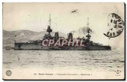 Cartes postales Bateau Cuirasse d'escadre Le Gaulois
