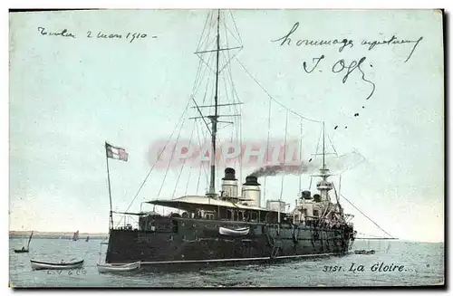 Cartes postales Bateau La Gloire