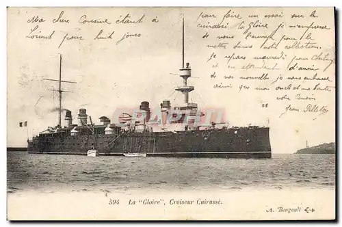 Cartes postales Bateau la Gloire Croiseur Cuirasse